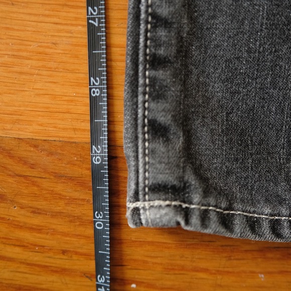 Guess USA Black Denim Jeans W34 L32 Y2K Utility Vintage Straight Leg Streetwear - Picture 7 of 10